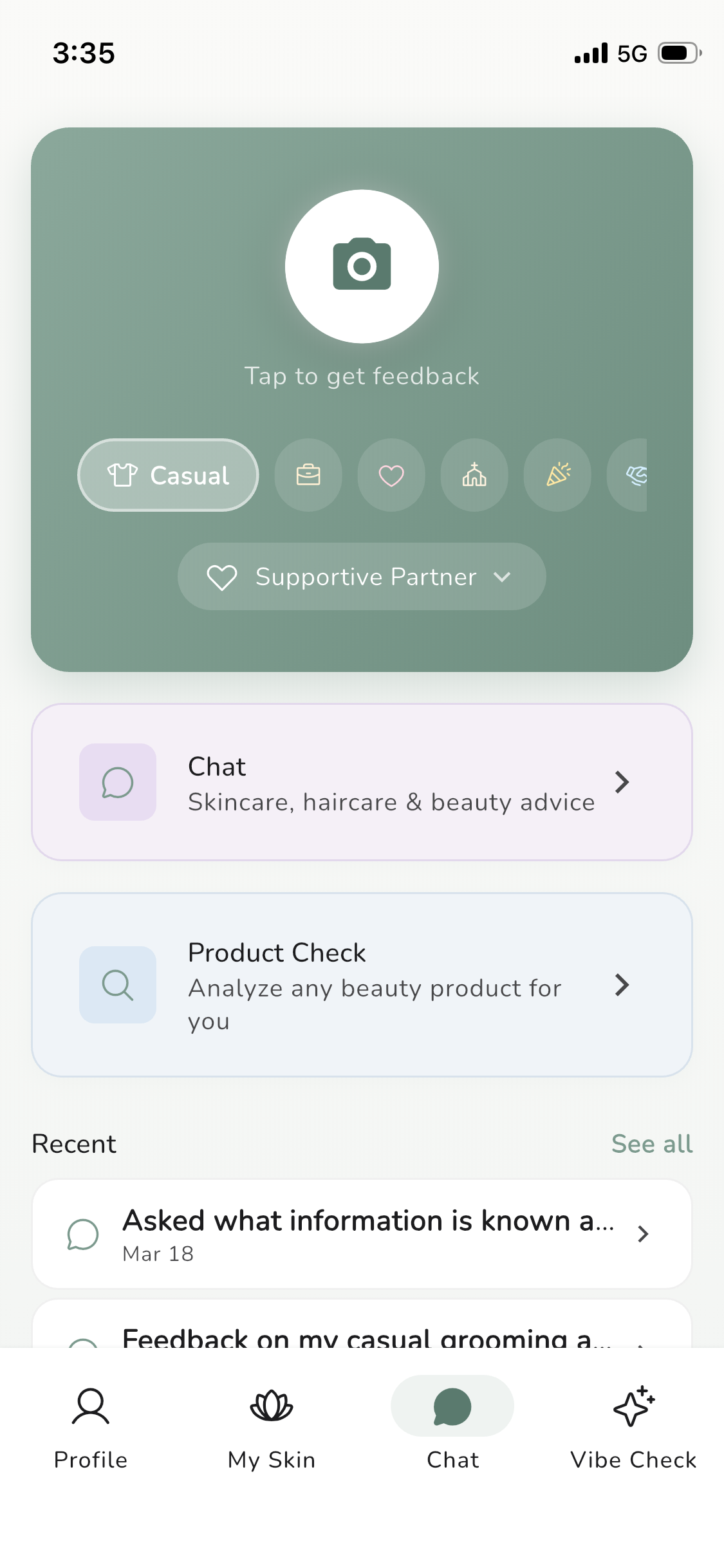 Chitti Home — Chat, Product Check, and Vibe Check